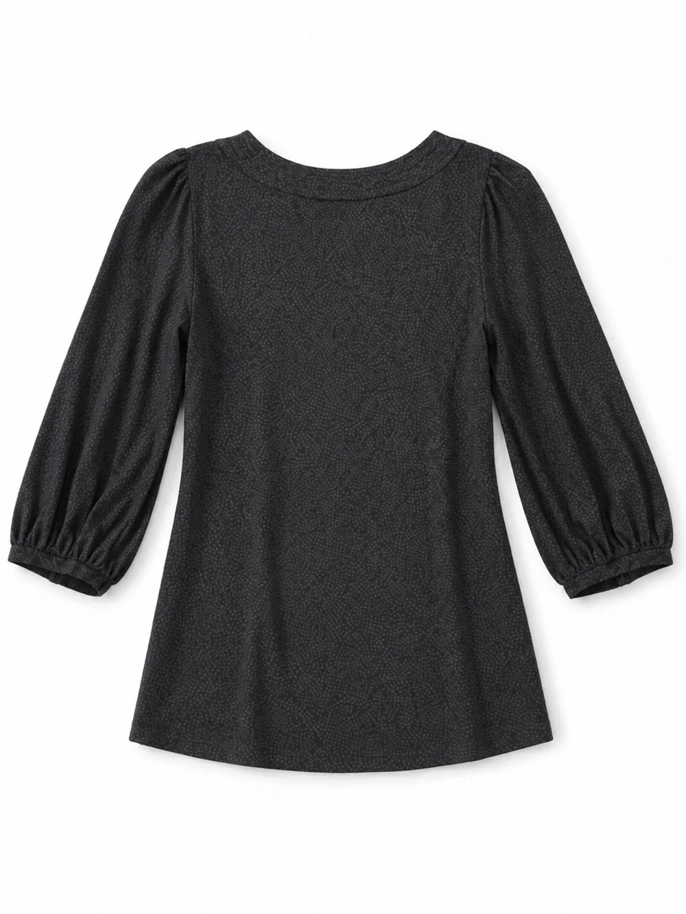 Black Scoop Neck Top - banana republic